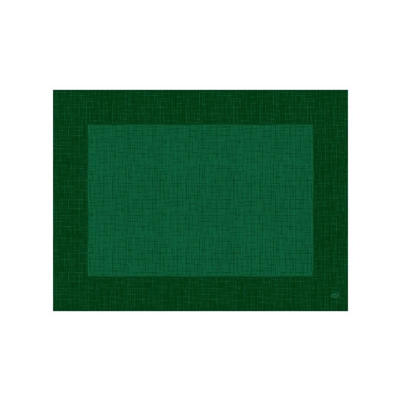 Mantel individual de papel verde Linnea Duni 30x40 cm