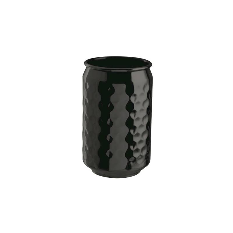 Vaso de acero inoxidable martillado negro cl 49