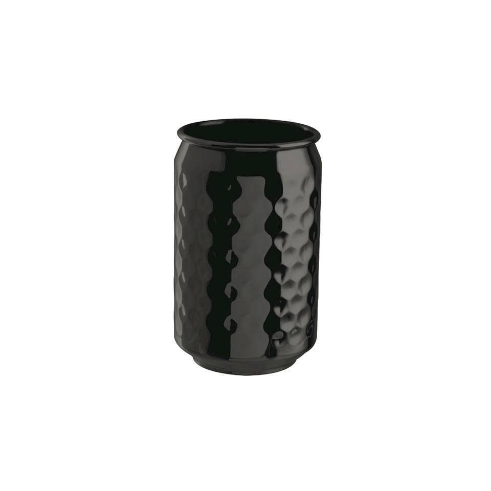 Vaso de acero inoxidable martillado negro cl 49