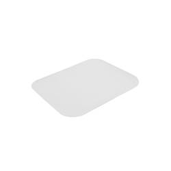 Couvercle rectangulaire en carton et aluminium 31,3x25,4 cm