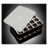 Molde de silicona negro para cubitos de hielo 3x3 cm