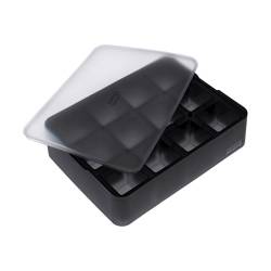 Moule à glaçons en silicone noir 4x4 cm