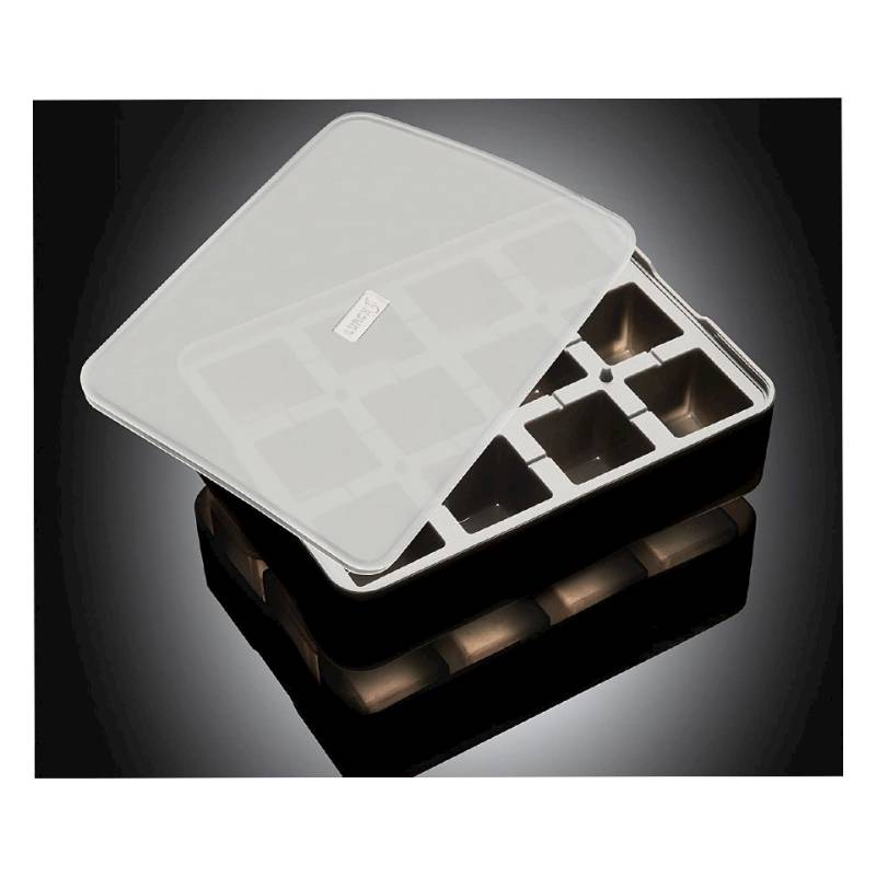 Molde de silicona negro para cubitos de hielo 4x4 cm