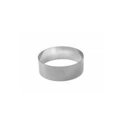 Moule rond en acier inoxydable 13x4,5 cm