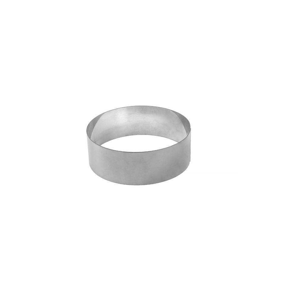 Runde Form aus Edelstahl 13x4,5 cm