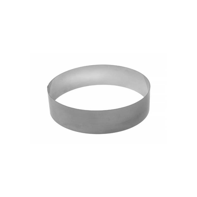 Moule rond en acier inoxydable 18x4,5 cm