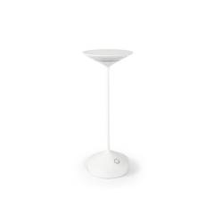Lampe LED Tempo en aluminium blanc