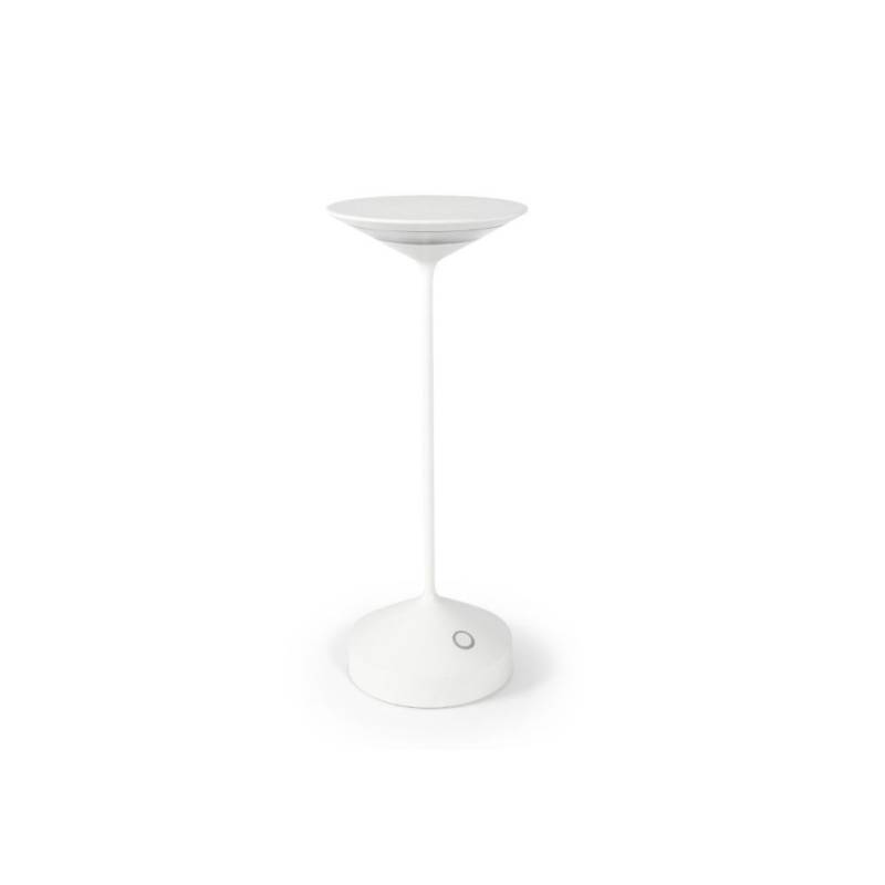 Lampe LED Tempo en aluminium blanc