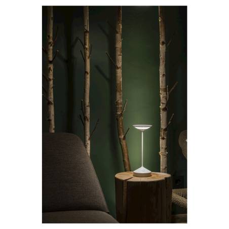 Lámpara LED Tempo de aluminio blanco
