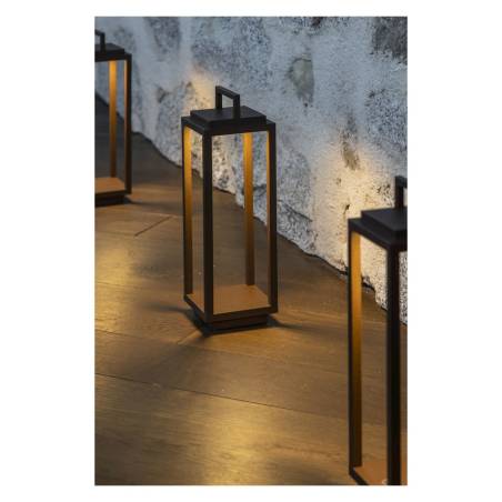 Lampe LED Resort en aluminium corten