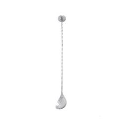 Cuchara de bar con disco de acero inoxidable cm 35