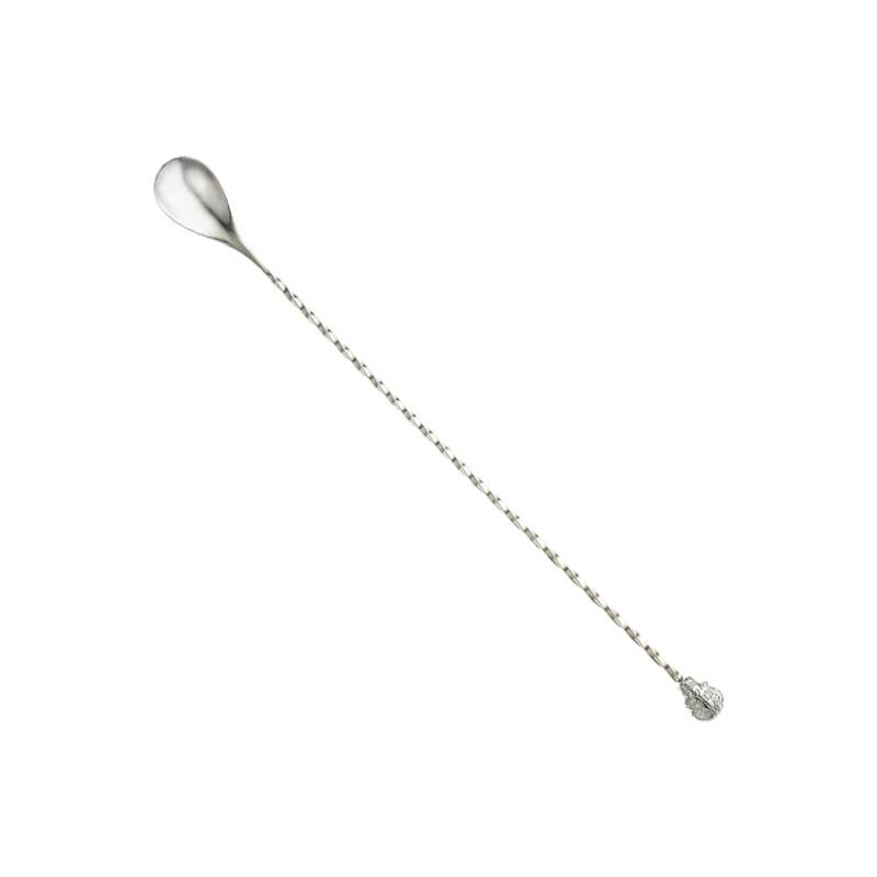 Cuchara de bar calavera de acero inoxidable 33 cm