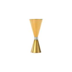 Jigger fin en acier inoxydable doré 1/2-3/4-1,1/2-1-2 oz.
