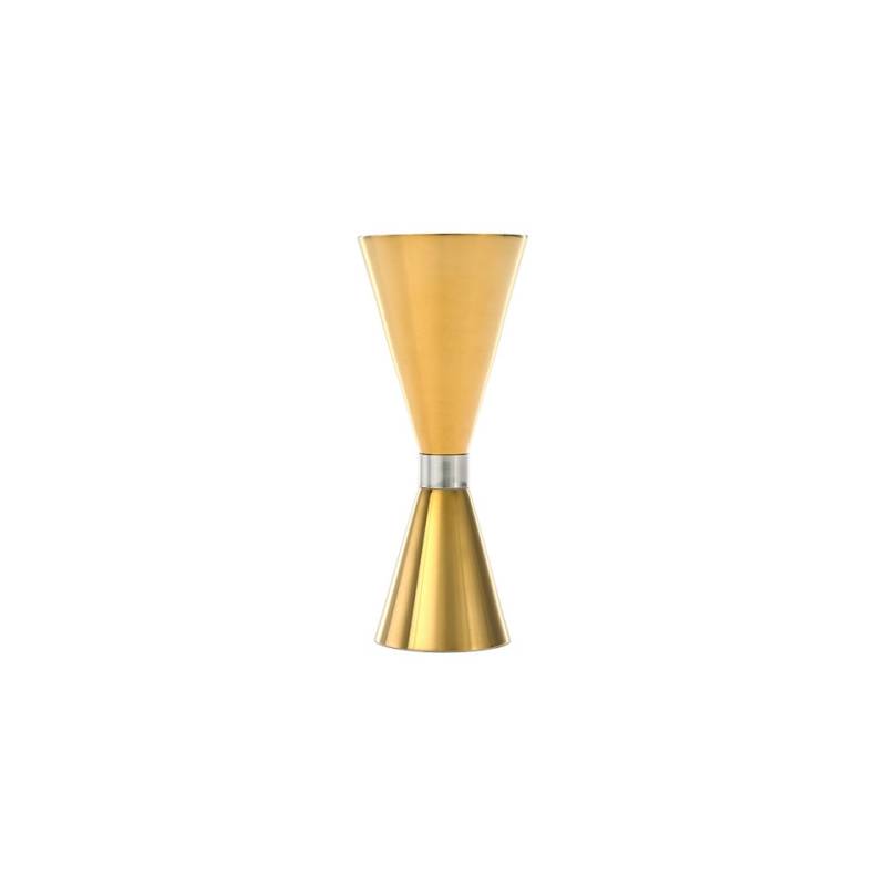 Jigger delgado de acero inoxidable dorado 1/2-3/4-1,1/2-1-2 oz.