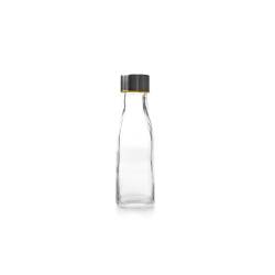 Botella de vidrio con tapón de rosca de acero cl 28,5
