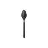 Cuillère jetable en plastique noir 16 cm