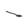 Cuillère jetable en plastique noir 16 cm