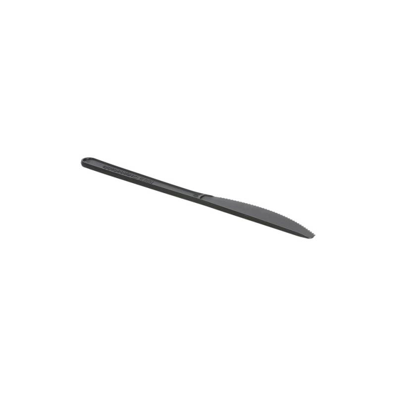Couteau jetable noir 18 cm