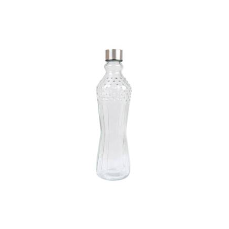 Bouteille en verre perforé avec bouchon en acier inoxydable cl 99