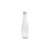 Bouteille en verre avec bouchon en acier inoxydable cl 93