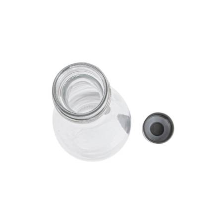 Bouteille en verre avec bouchon en acier inoxydable cl 93
