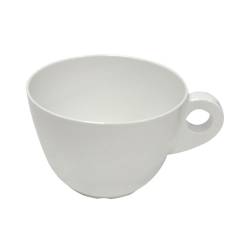 Supercup taza de melamina blanca