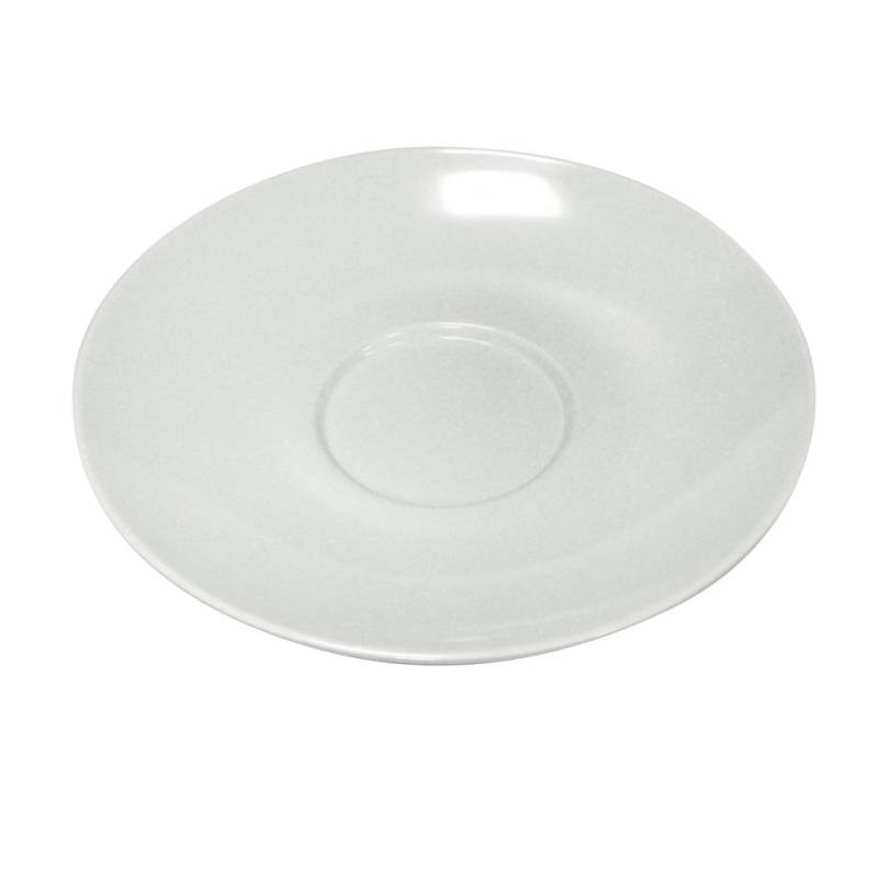 Plato taza Supercup en melamina blanca