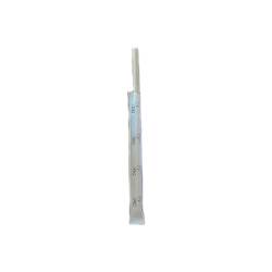 Pajitas biodegradables de papel marrón monodosis 14,5x0,6 cm