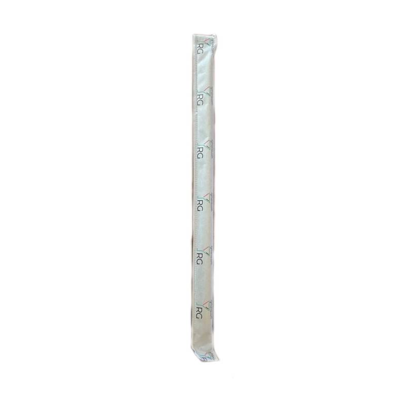 Pajitas biodegradables de papel marrón monodosis 14,5x0,6 cm