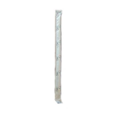 Pailles en papier brun biodégradable mono-sachet 14,5x0,6 cm