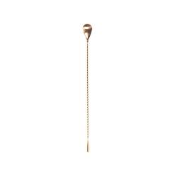 Cuchara de bar de acero inoxidable dorado con gota cm 40