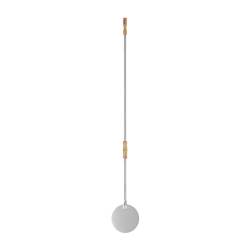 Pala de horno de acero inoxidable con mango de madera cm 170x24