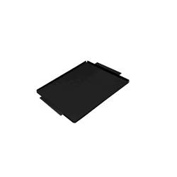 Plateau en aluminium noir avec set de table noir 20x30 cm