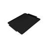 Plateau en aluminium noir avec set de table noir 35x45 cm