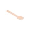 Mini tenedor de madera natural 10,5 cm
