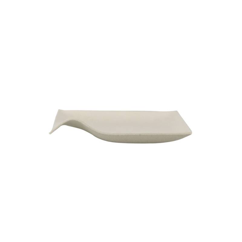 Soucoupe Bionic Kaku en bagasse blanche 8x8 cm