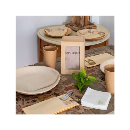 Set de table en papier kraft avec décoration vintage 30x42 cm