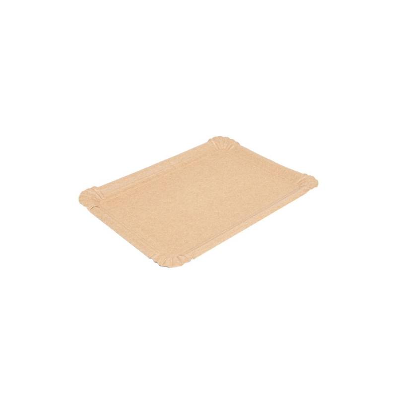 Plateau rectangulaire en papier kraft 23x17 cm