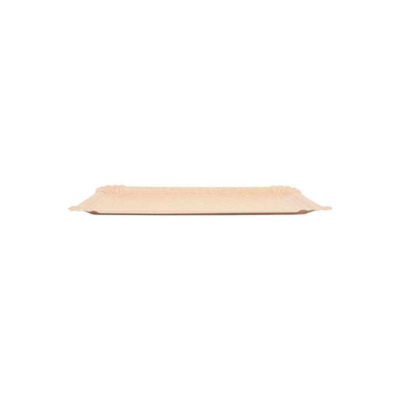 Plateau rectangulaire en papier kraft 23x17 cm