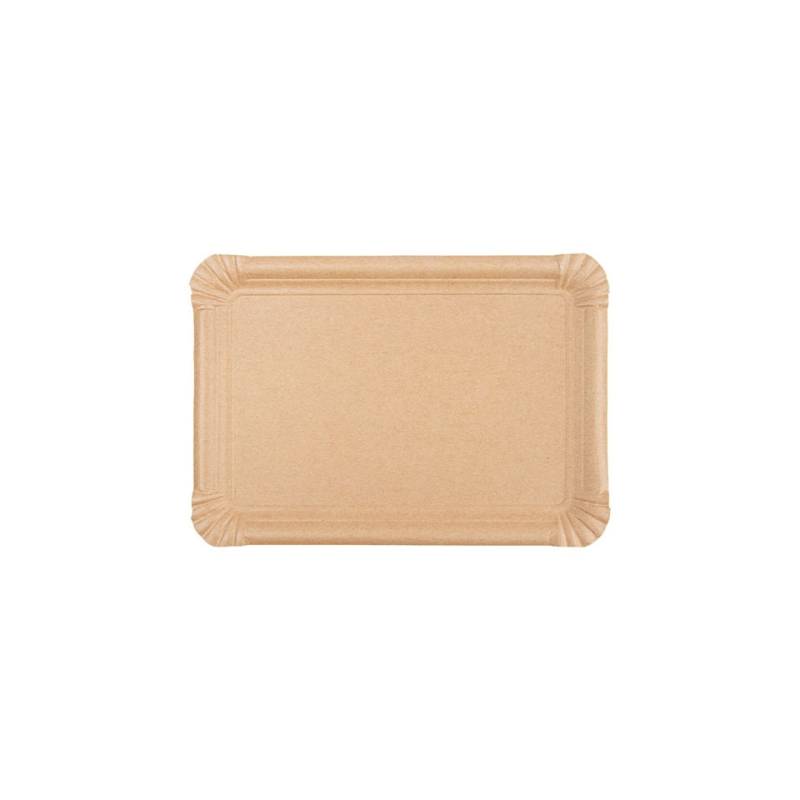 Plateau rectangulaire en papier kraft 23x17 cm