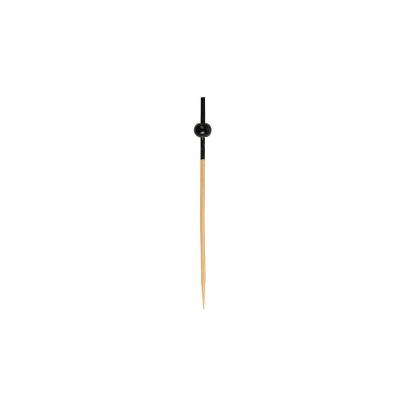 Bâton perlé en bambou noir 9 cm