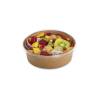 Tusipack boîte ronde à salade en papier brun cl 50
