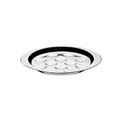 Plaque d'escargot 12 empreintes en acier inoxydable