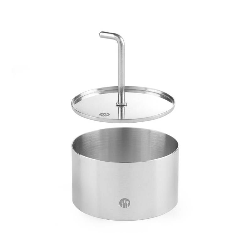 Molde redondo de acero inoxidable 8 cm
