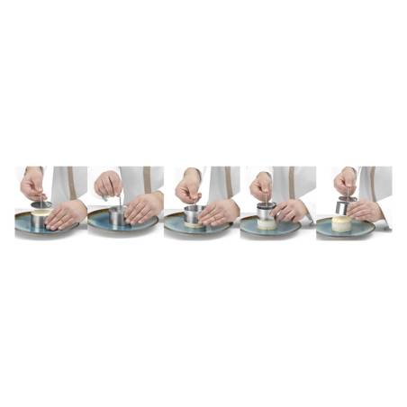 Moule rond en acier inoxydable 8 cm
