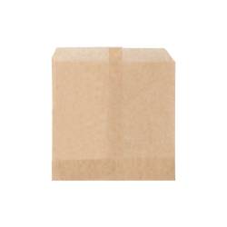 Sac à frites en papier sulfurisé brun 12x12 cm
