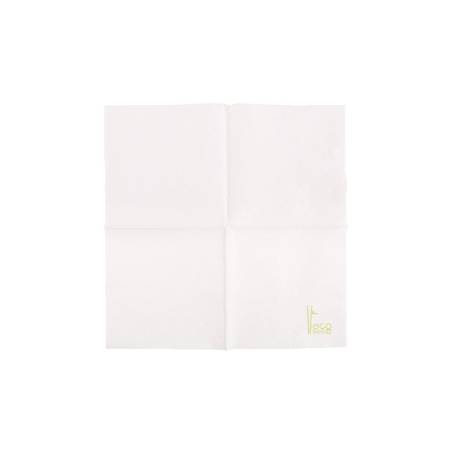 Serviette en bambou éco blanche 20x20 cm