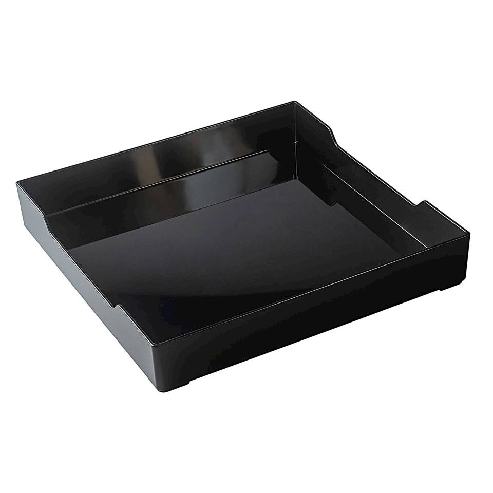 Plateau urbain en noir san 30.3x30.3x5 cm