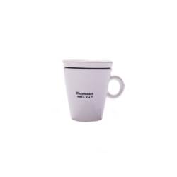 Taza espresso Away con tapa de tritán blanco cl 7