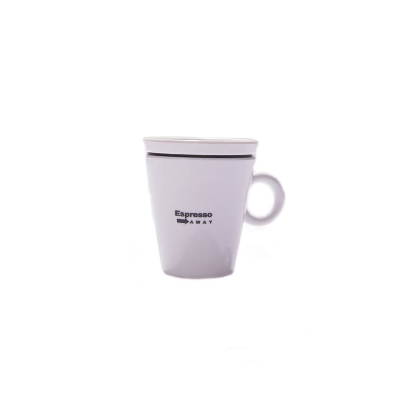 Taza espresso Away con tapa de tritán blanco cl 7